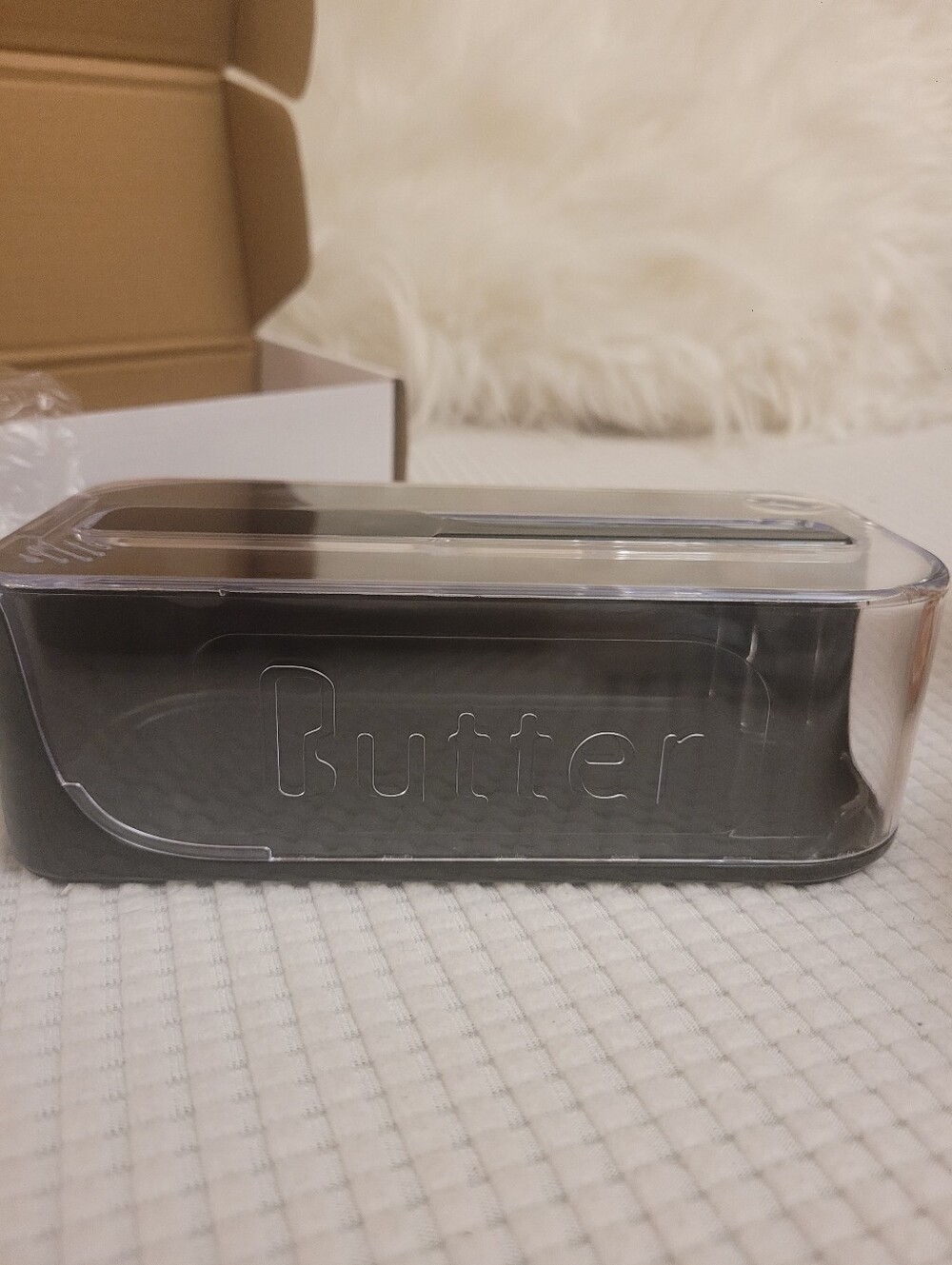 Butter Black Clear-Top Container